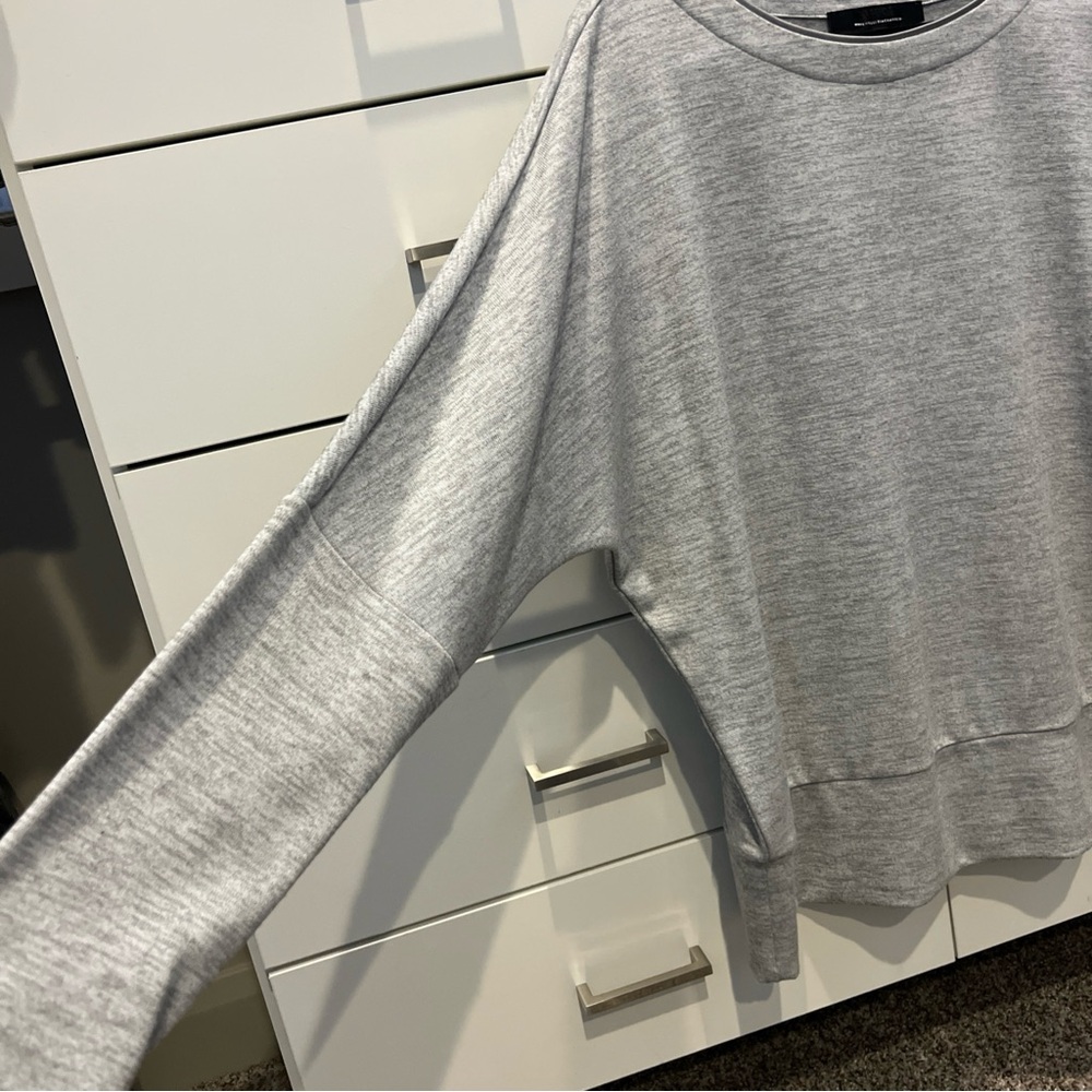 White House Black Market Gray Tunic Top - Picture 6 of 11